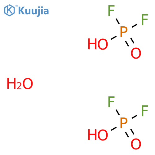 Difluorophosphoric acid hemihydrate structure