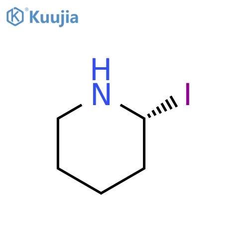 Piperidine, 2-iodo-, (2R)- structure