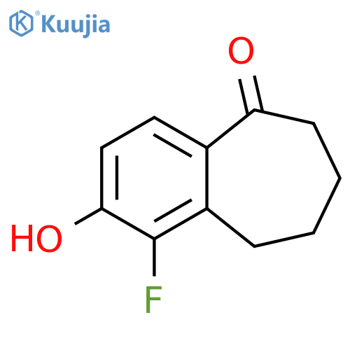 1-Fluoro-2-hydroxy-6,7,8,9-tetrahydro-5H-benzo[7]annulen-5-one structure
