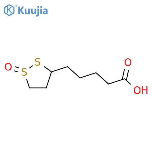 1,​2-​Dithiolane-​3-​pentanoic acid, 1-​oxide, (1S)​- structure