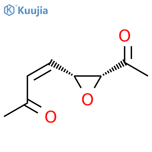 3-Buten-2-one,4-[(2R,3R)-3-acetyl-2-oxiranyl]-, (3Z)-rel- structure