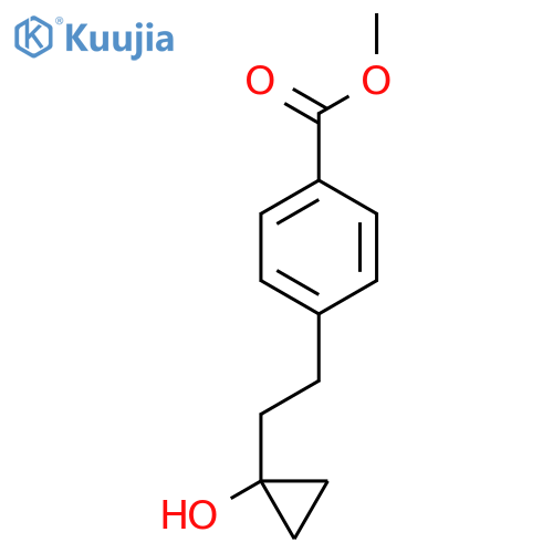 methyl 4-2-(1-hydroxycyclopropyl)ethylbenzoate structure