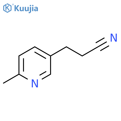 3-(6-methylpyridin-3-yl)propanenitrile structure