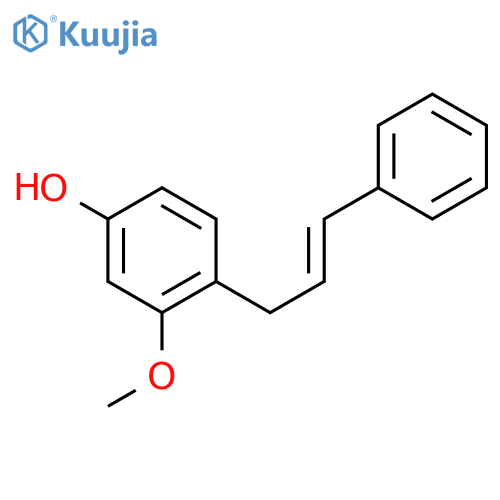 3-methoxy-4-[(2E)-3-phenylprop-2-en-1-yl]phenol structure