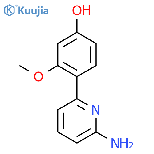 Phenol,4-(6-amino-2-pyridinyl)-3-methoxy- structure