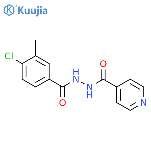 4-Pyridinecarboxylicacid, 2-(4-chloro-3-methylbenzoyl)hydrazide structure