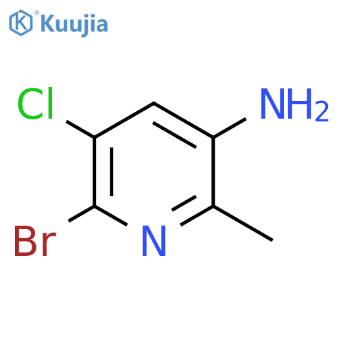 6-bromo-5-chloro-2-methyl-pyridin-3-amine structure