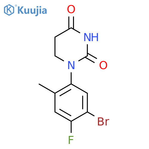 1-(5-Bromo-4-fluoro-2-methylphenyl)-1,3-diazinane-2,4-dione structure