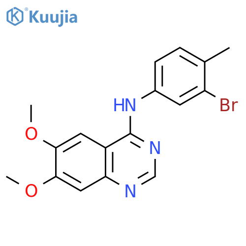 4-Quinazolinamine, N-(3-bromo-4-methylphenyl)-6,7-dimethoxy- structure