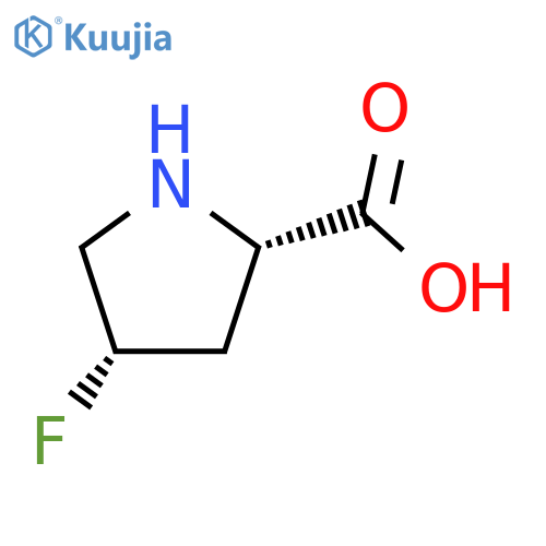 (2R,4R)-4-fluoropyrrolidine-2-carboxylic acid structure