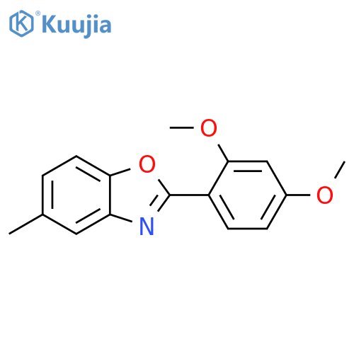 2-(2,4-Dimethoxy-phenyl)-5-methyl-benzooxazole structure