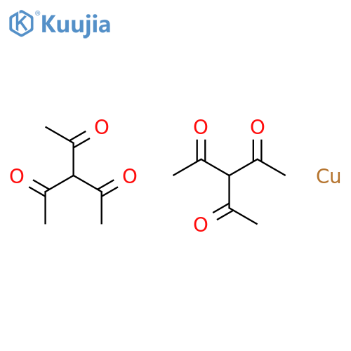 3-acetylpentane-2,4-dione - copper (2:1) structure