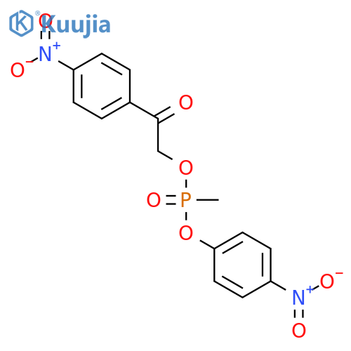 4-nitrophenyl 2-(4-nitrophenyl)-2-oxoethyl methylphosphonate structure