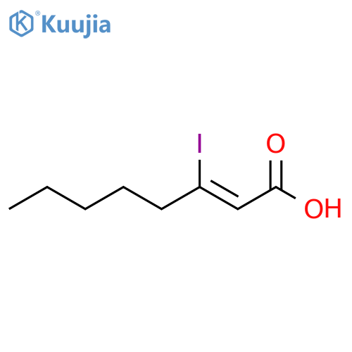 2-Octenoic acid, 3-iodo-, (2Z)- structure