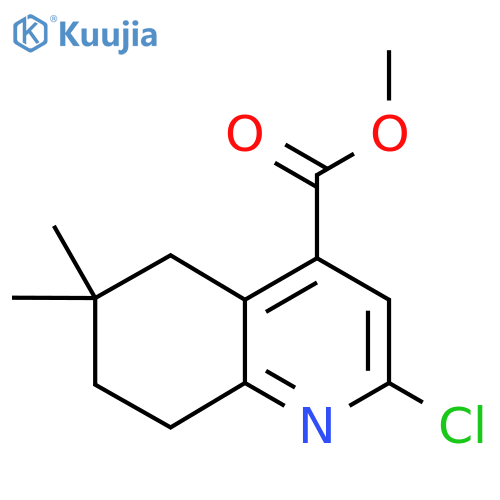 methyl 2-chloro-6,6-dimethyl-5,6,7,8-tetrahydroquinoline-4-carboxylate structure