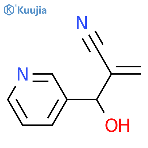 2-hydroxy(pyridin-3-yl)methylprop-2-enenitrile structure