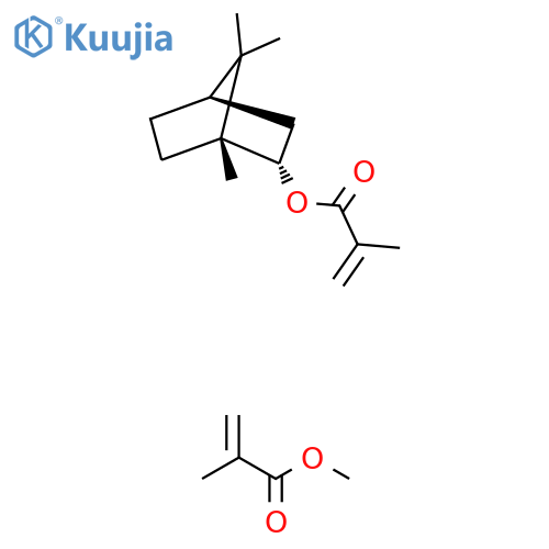 2-Propenoic acid, 2-methyl-, methyl ester, polymer with rel-(1R,2R,4R)-1,7,7-trimethylbicyclo(2.2.1)hept-2-yl 2-methyl-2-propenoate structure