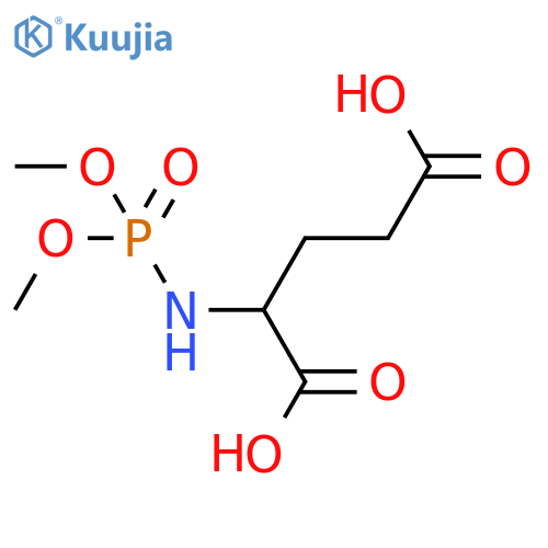 L-Glutamic acid, N-(dimethoxyphosphinyl)- structure