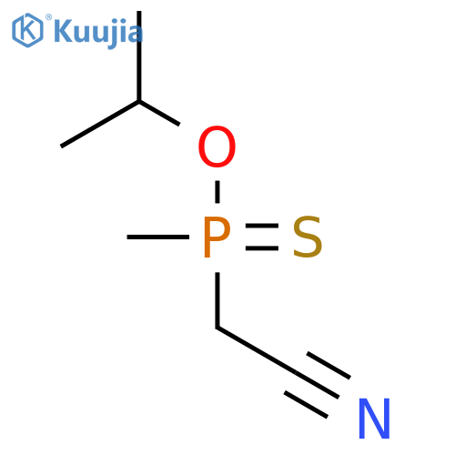 Phosphinothioic acid, (cyanomethyl)methyl-, O-(1-methylethyl) ester structure