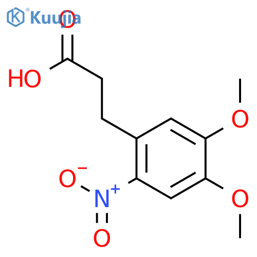 BENZENEPROPANOIC ACID, 4,5-DIMETHOXY-2-NITRO- structure