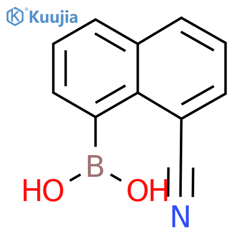 (8-Cyanonaphthalen-1-yl)boronic acid structure