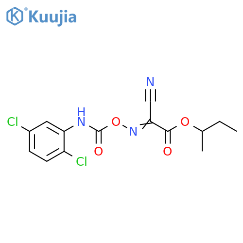 Acetic acid, cyano[[[[(2,5-dichlorophenyl)amino]carbonyl]oxy]imino]-,1-methylpropyl ester structure