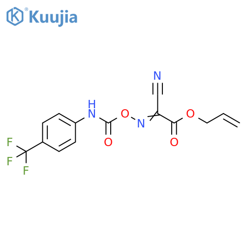 Acetic acid,cyano[[[[[4-(trifluoromethyl)phenyl]amino]carbonyl]oxy]imino]-,2-propenyl ester structure