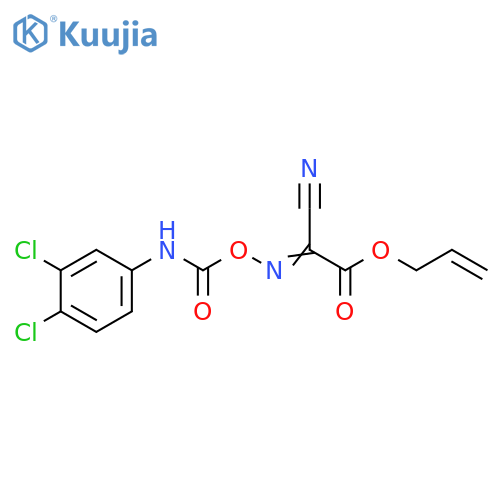 Acetic acid, cyano[[[[(3,4-dichlorophenyl)amino]carbonyl]oxy]imino]-,2-propenyl ester structure