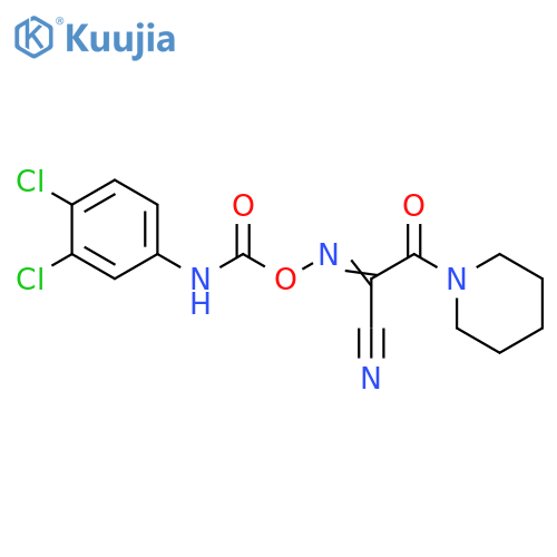Piperidine,1-[cyano[[[[(3,4-dichlorophenyl)amino]carbonyl]oxy]imino]acetyl]- structure