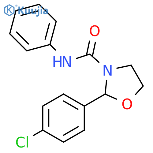 3-Oxazolidinecarboxamide, 2-(4-chlorophenyl)-N-phenyl- structure