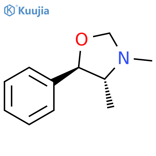 (4R,5R)-3,4-dimethyl-5-phenyl-1,3-oxazolidine structure