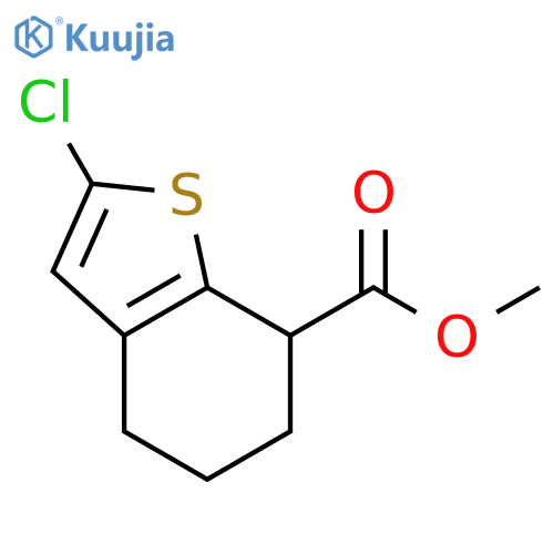 Methyl 2-chloro-4,5,6,7-tetrahydro-1-benzothiophene-7-carboxylate structure