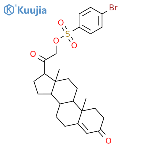 3,20-Dioxopregn-4-en-21-yl4-bromobenzenesulfonate structure