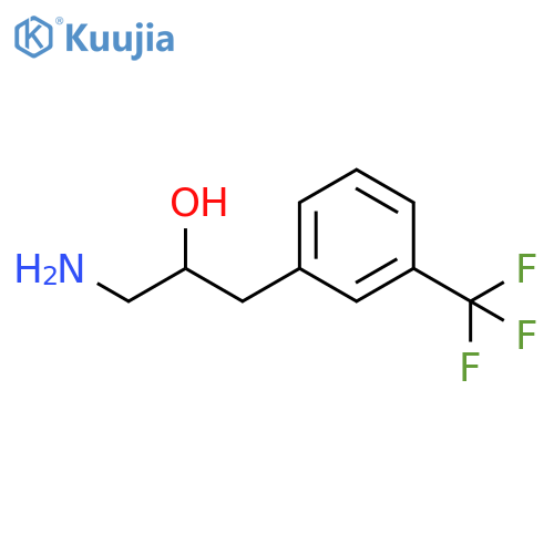 1-amino-3-3-(trifluoromethyl)phenylpropan-2-ol structure