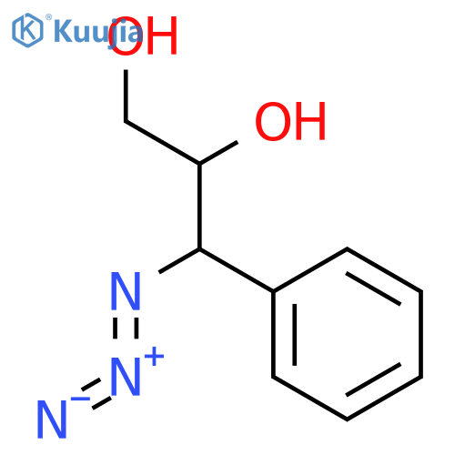 1,2-Propanediol, 3-azido-3-phenyl- structure