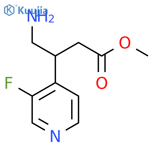methyl 4-amino-3-(3-fluoropyridin-4-yl)butanoate structure
