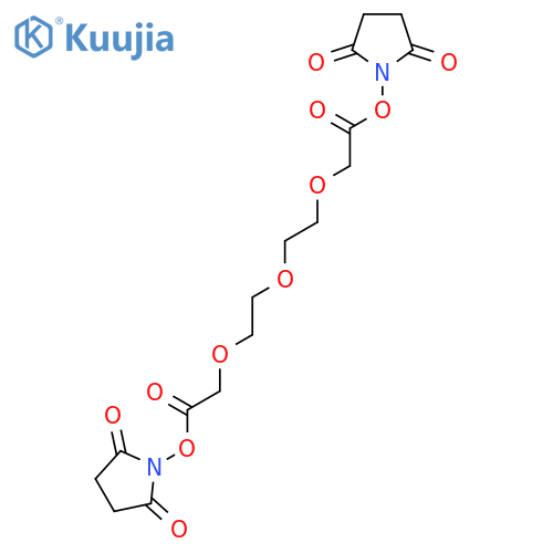 Bis(2,5-dioxopyrrolidin-1-yl) 2,2'-((oxybis(ethane-2,1-diyl))bis(oxy))diacetate structure