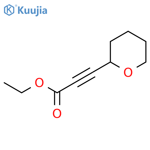 Ethyl 3-(oxan-2-yl)prop-2-ynoate structure