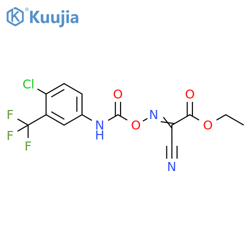 Acetic acid,[[[[[4-chloro-3-(trifluoromethyl)phenyl]amino]carbonyl]oxy]imino]cyano-,ethyl ester structure
