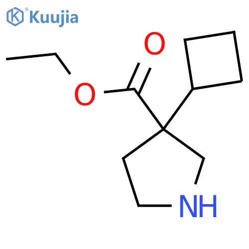Ethyl 3-cyclobutylpyrrolidine-3-carboxylate structure