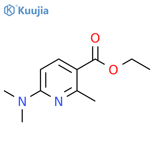 6-Dimethylamino-2-methyl-nicotinic acid ethyl ester structure