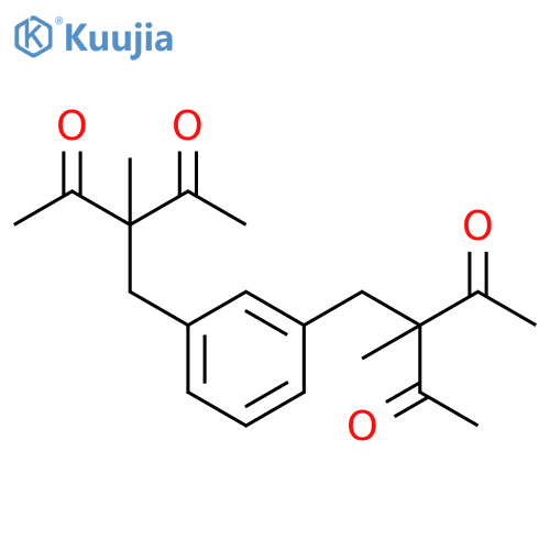 2,4-Pentanedione, 3,3'-[(1,3-phenylene)bis(methylene)]bis[3-methyl- structure