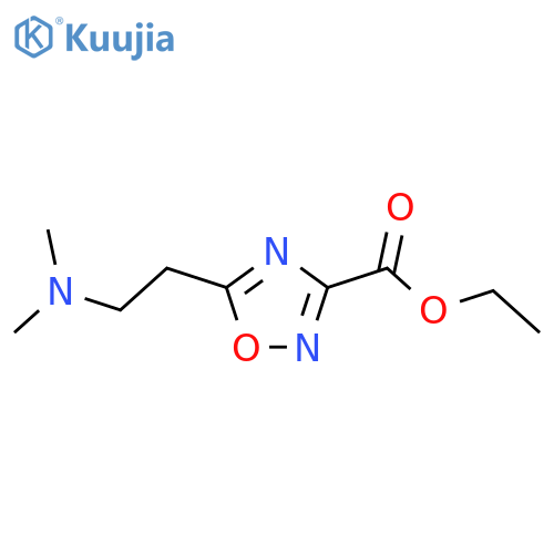 ethyl 5-2-(dimethylamino)ethyl-1,2,4-oxadiazole-3-carboxylate structure