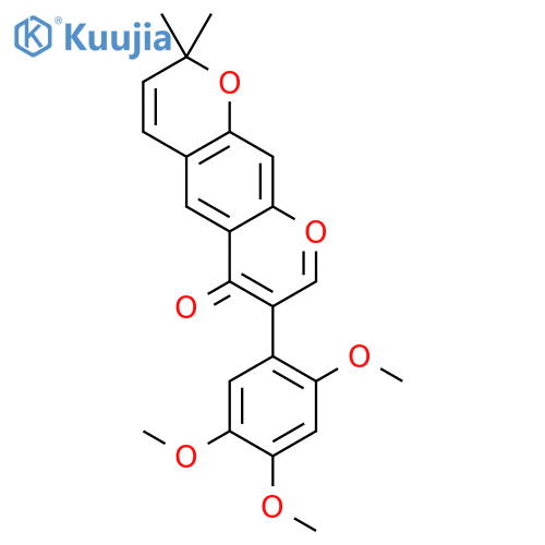 2',4',5'-Trimethoxy-2'',2''-dimethylpyrano[5'',6'':6,7]isoflavone structure