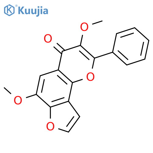 3,5,6-Trimethoxy-2-phenyl-4H-furo[2,3-h]-1-benzopyran-4-one; 5-Demethoxy structure
