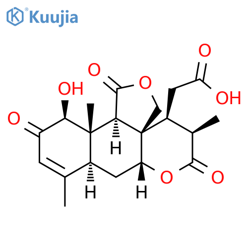 3H,4H-Furo[3',4':3,4]naphtho[2,3-b]pyran-4-acetic acid, 1,5,6,7a,8,8a,11,12,12a,12b-decahydro-12-hydroxy-5,9,12a-trimethyl-1,6,11-trioxo-, (3aS,4S,5R,7aR,8aS,12S,12aS,12bR)- structure