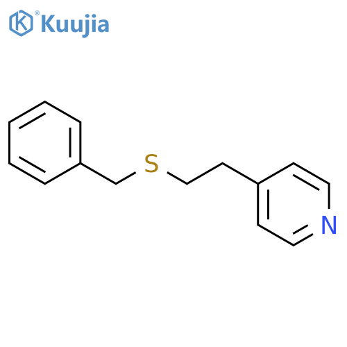 Pyridine, 4-[2-[(phenylmethyl)thio]ethyl]- structure