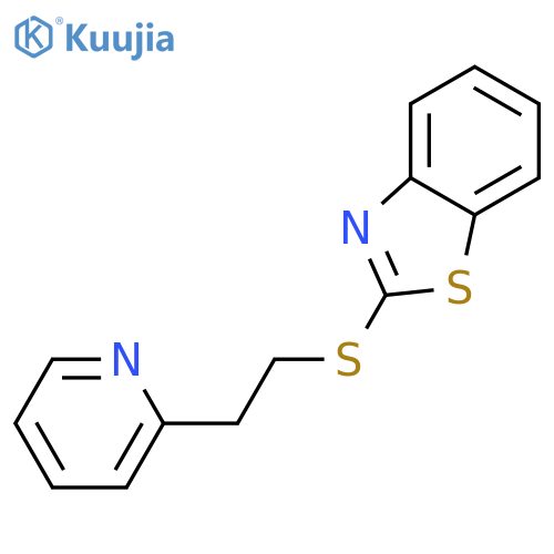 2-(2-pyridin-2-ylethylsulfanyl)-1,3-benzothiazole structure