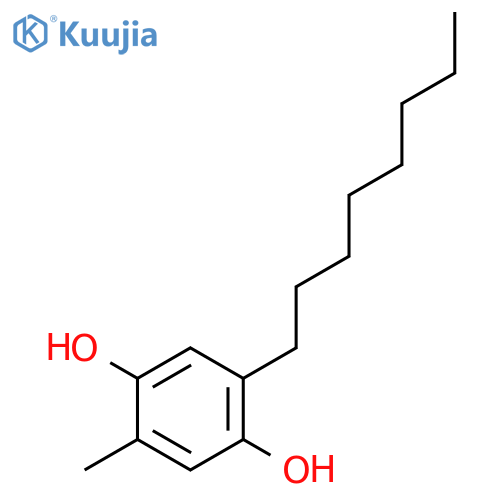 1,4-Benzenediol, 2-methyl-5-octyl- structure