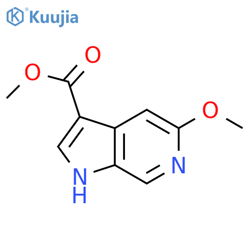 methyl 5-methoxy-1H-pyrrolo[2,3-c]pyridine-3-carboxylate structure